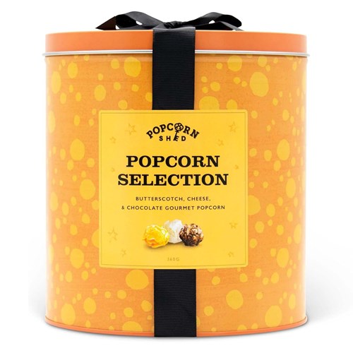 Gourmet Popcorn Selection Gift Tin – 3 Flavours, Perfect Gift for Popcorn Lovers